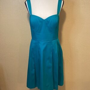 Suzi Chin for Maggie Boutique Cotton Tank A Line Dress Size‎ 8 50s Swing Dress